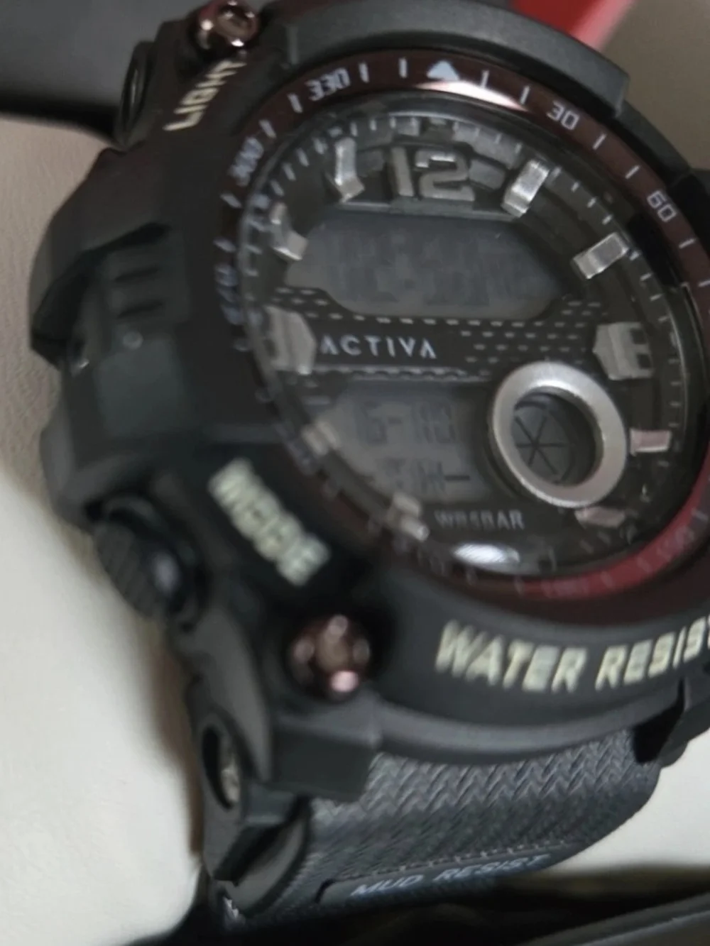 ACW533-001 Activa X By Invicta Black Digital  Essentials Unisex Black Watch
